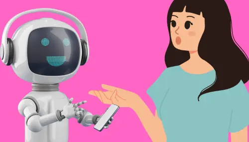 Master ChatGPT: Top 2025 Guide for Realtors 5 AI Collaboration in Real Estate: Female Agent Engaging with ChatGPT Robot for Enhanced Client Communication